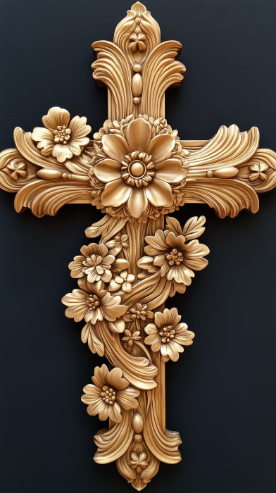 Gilded Christian Cross