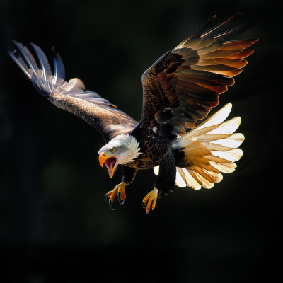 Majestic Eagle in Flight