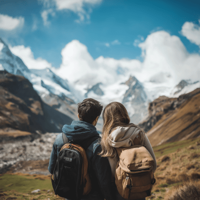 Couple in the Mountains