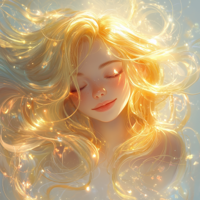Golden Haired Fantasy Girl
