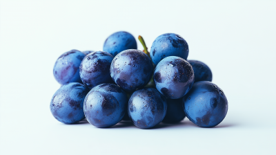 Grape Raisins on White Background