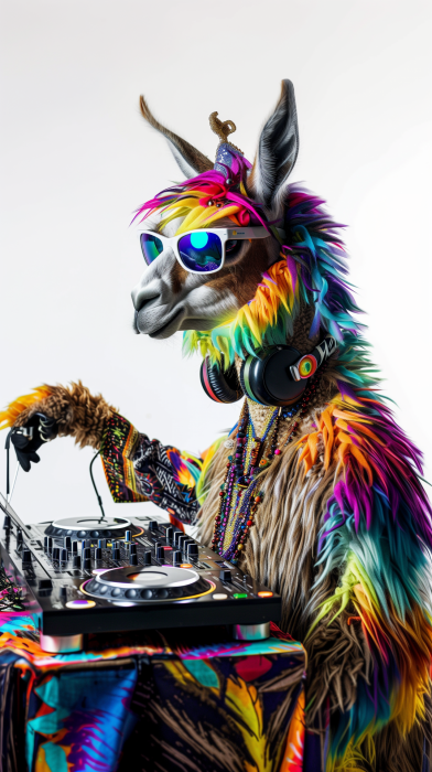 DJ Llama in Action