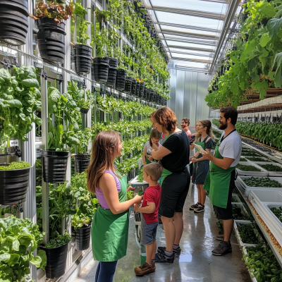 Family Visit to Vertical Farm