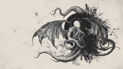 Angry Cthulhu Etching