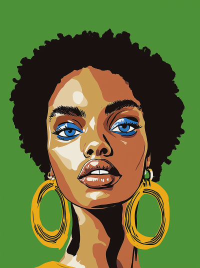 Minimalist Afropunk Portrait