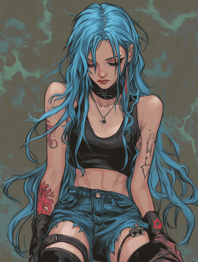 Jinx with Hair Down