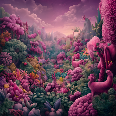 Surreal Plant Landscape