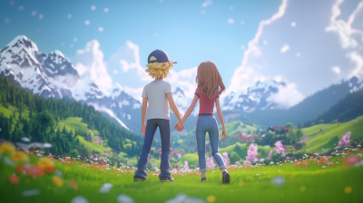 Dreamy Landscape Friendship