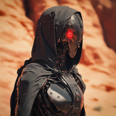 Desolated Cyberpunk Robot