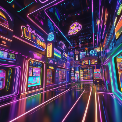 Colorful Arcade Stage