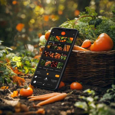 Smartphone and Fresh Produce