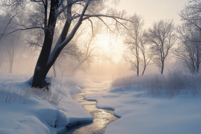 Serene Winter Landscape