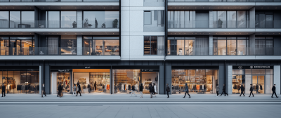 Modern Fashion District in Dubai
