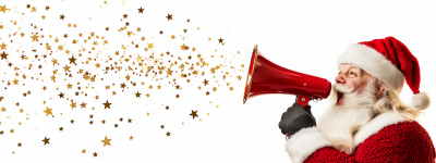 Funny Santa Claus Banner