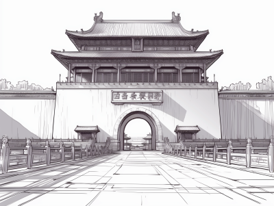 Tiananmen Square Illustration