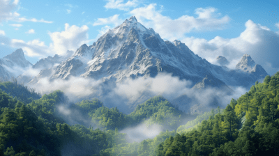 Majestic Chinese Mountain