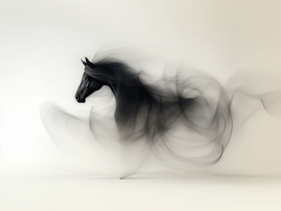 Elegant Abstract Horse