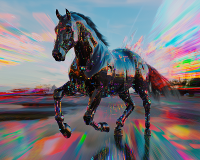 Cybernetic Black Horse