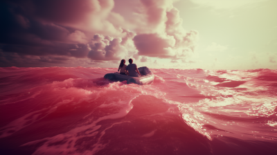 Dynamic Adventure on Pink Waters
