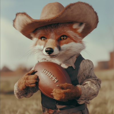 Fox Playing Football