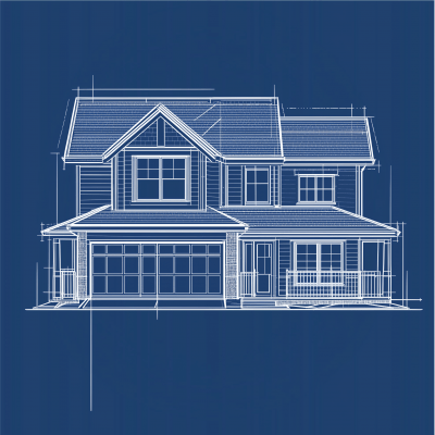 Blueprint of a New Build House