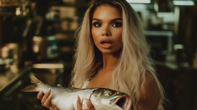 Chef with Fish