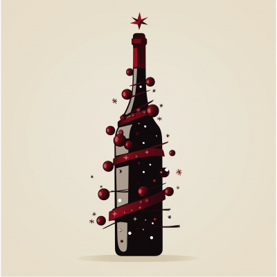 Wine Bottle Christmas Tree