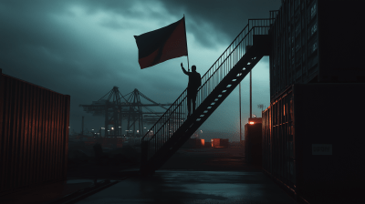 Mysterious Harbor Flag