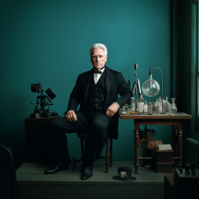 Alexander Fleming Full Body Photo