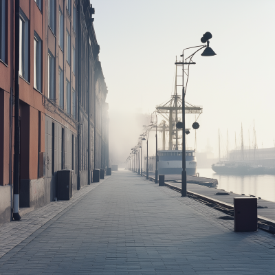 Frontal View of Stockholm Docks