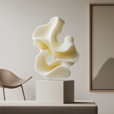 Biomorphic Wax Sculpture