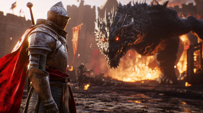 Knight and Dragon Encounter