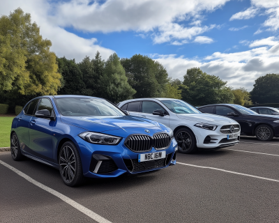 Parking Lot with Cars