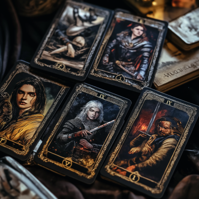 Realistic Witcher Style Tarot Cards