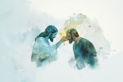 Minimalist Jesus Healing