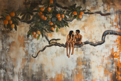 Adam and Eve in Eden