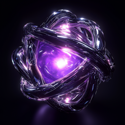 Futuristic Energy Sculpture