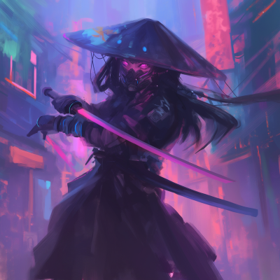 Cyberpunk Samurai