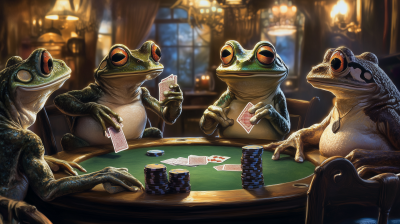 Frogs Playing Poker