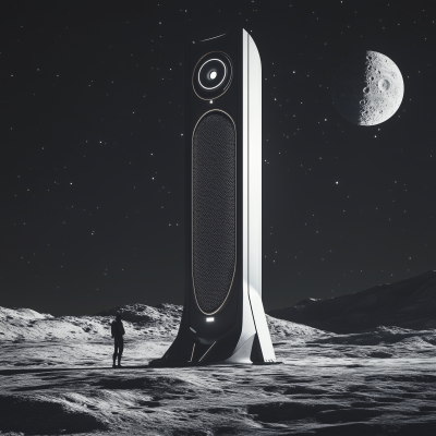 Futuristic Moon Speaker