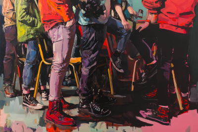 Close Up of a Busy Party