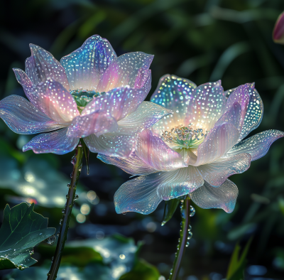 Colorful Iridescent Flowers