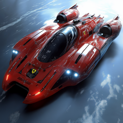 Ferrari Inspired Spacecraft