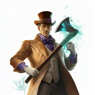 Victorian Gentleman with Battleaxe