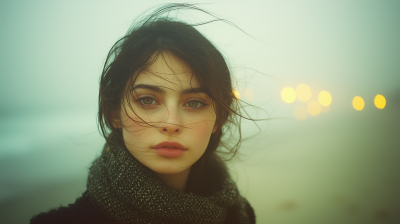 Mysterious Beach Portrait