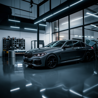 BMW in Tint Shop