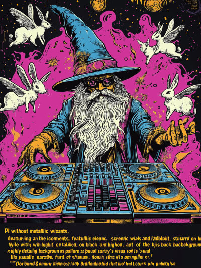 Wizard DJ Concert Poster