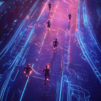 Futuristic Running Track