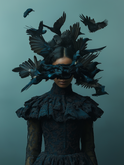 Emotive Birds and Portrait