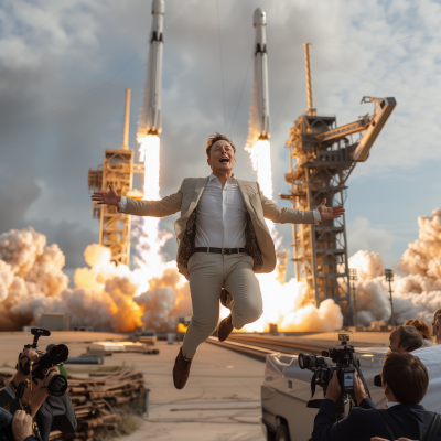 Superhero Elon Musk